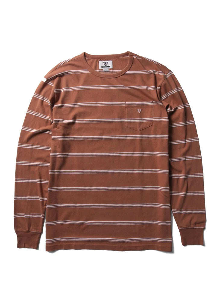 Kaulike Long Sleeve Pocket Tee - Terracotta