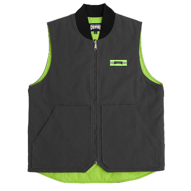 Creature Crete-Ture DIY Vest Jacket - Asphalt/Neon Green