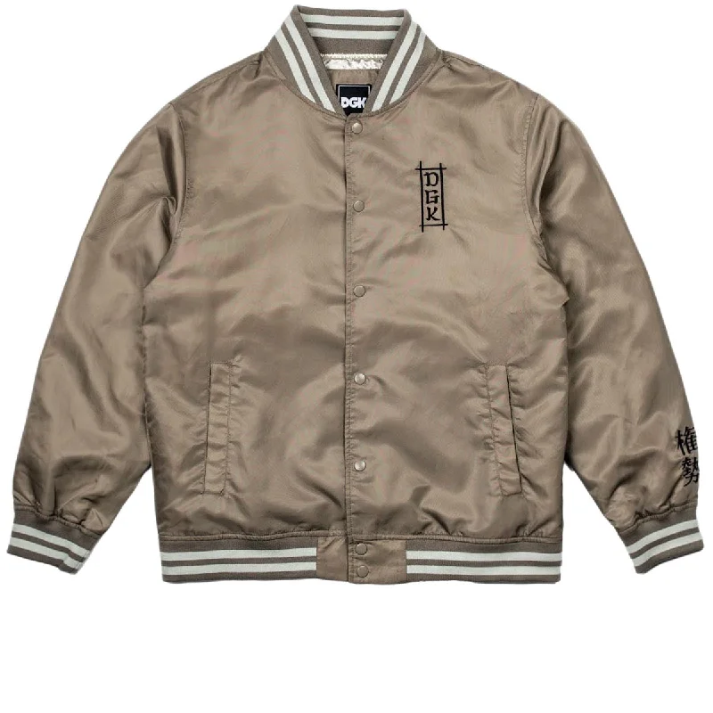 DGK Skateboards Clout Varsity Jacket - Tan