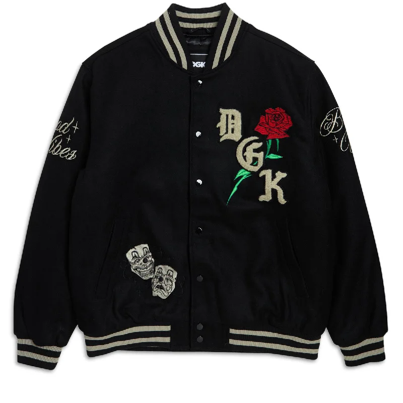 DGK Represent Letterman Jacket - Black