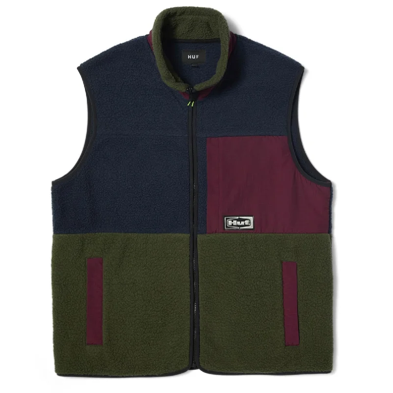 Huf Sonoma High Pile Vest Jacket - Multi