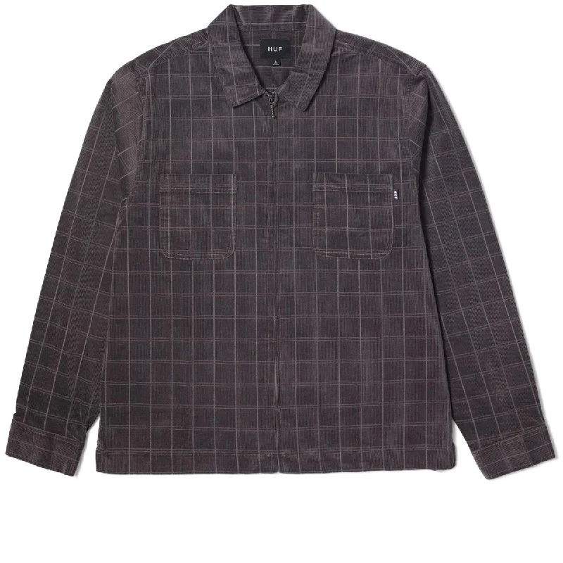 Huf Trenton Zip Shacket Jacket - Raisin