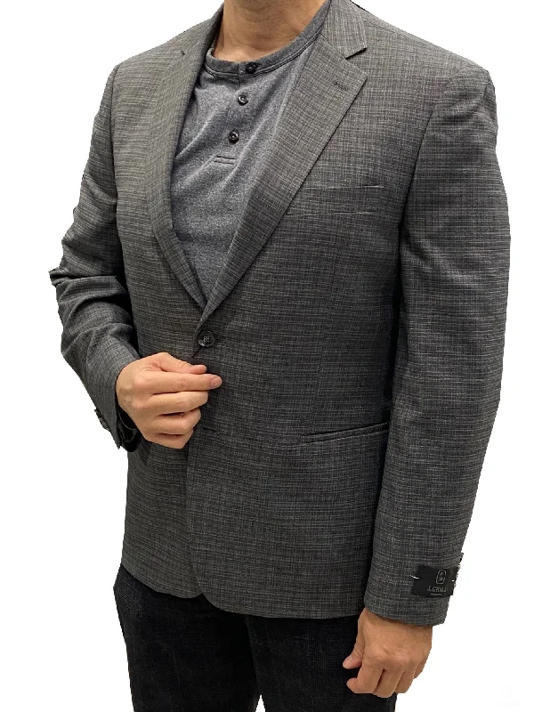 J. Grill Grey Miniature Check Pattern Fabio Style Sport Jacket - 6421