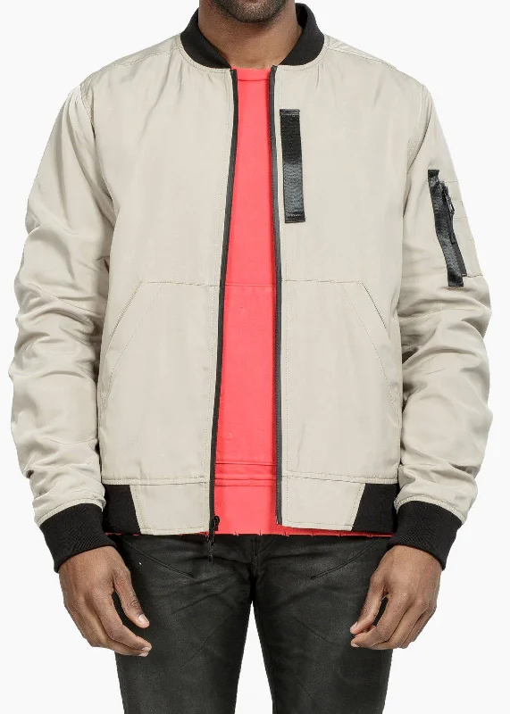 Konus Men's MA-1 Bomber Jacket in Khaki