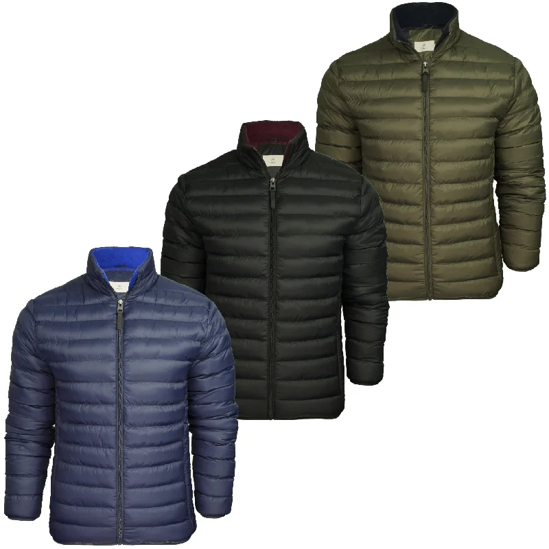 Xact Men's Funnel Neck Quilted Puffer Jacket