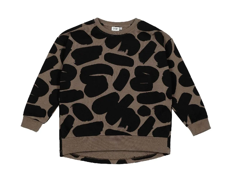 Beau Loves Brown Brushstrokes Sweatshirt