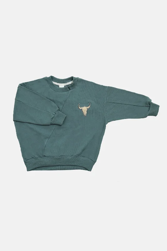 Booso Green Bison Sweatshirt