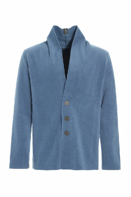 CARDIGAN - 1034C - DUSTY BLUE