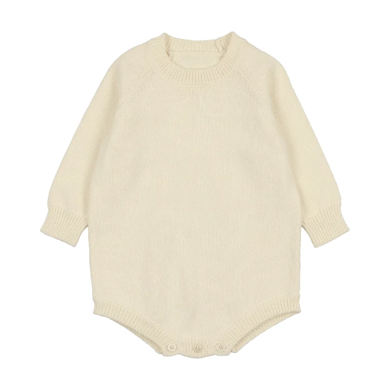 Coco Blanc Cream Chunky Knit Onesie