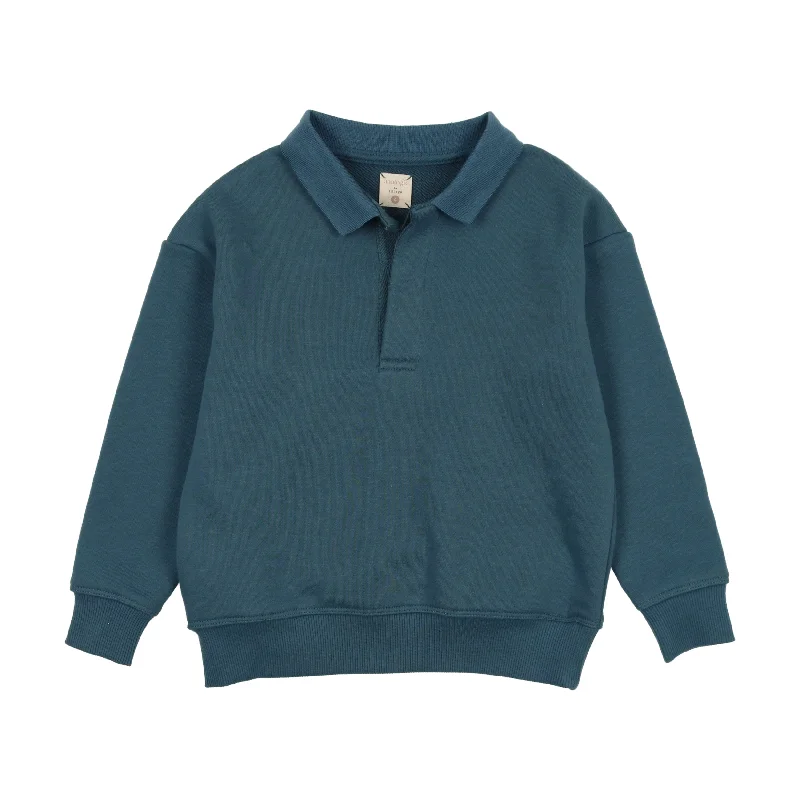 Lil Legs Blue Polo Sweatshirt