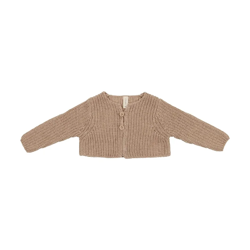 Lilette Taupe Chunky Knit Shrug