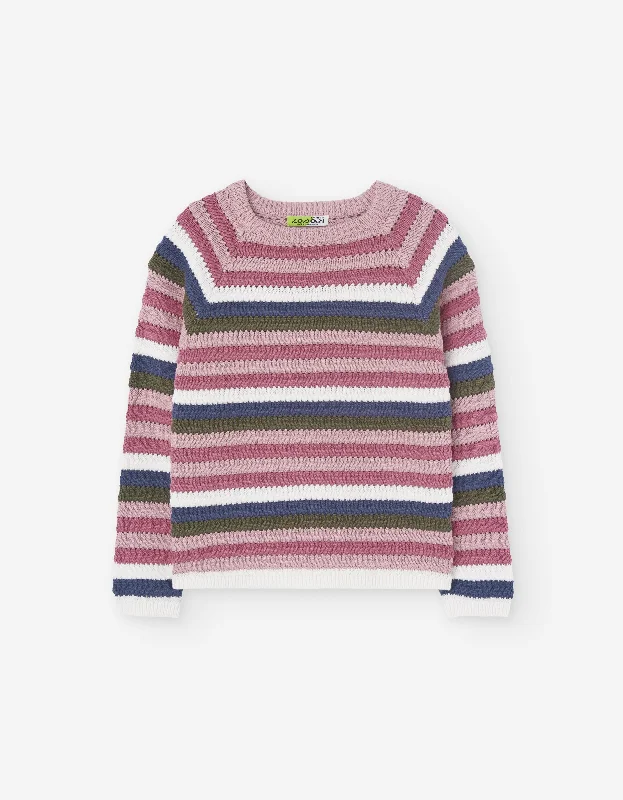 Losan Pink Stripe Sweater