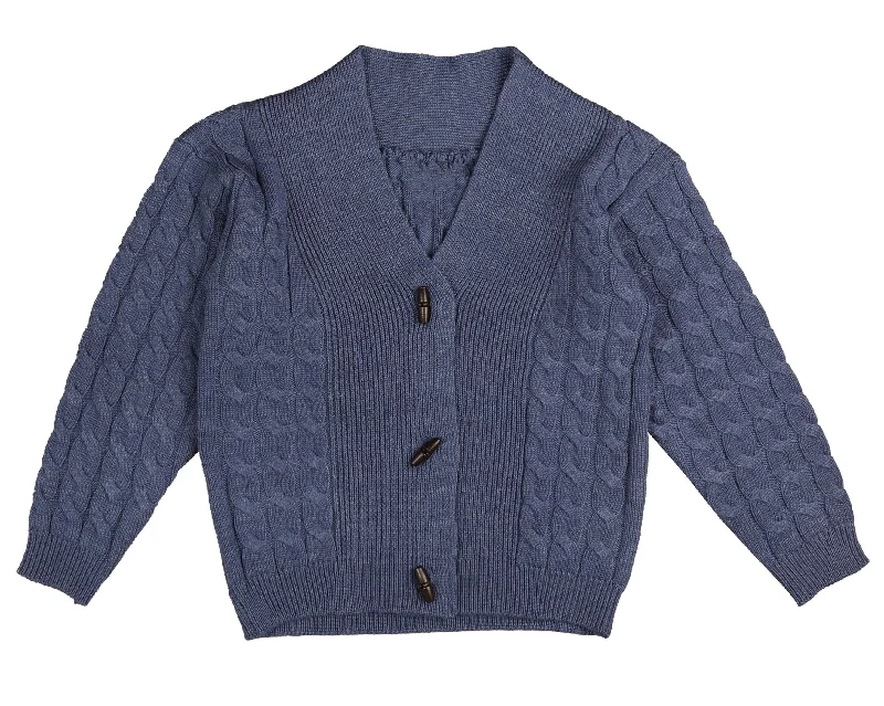 Noma Blue Toggle Cable Cardigan