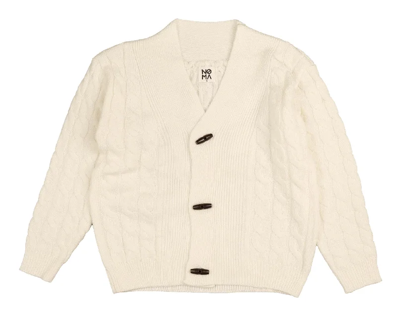 Noma Cream Toggle Cable Cardigan