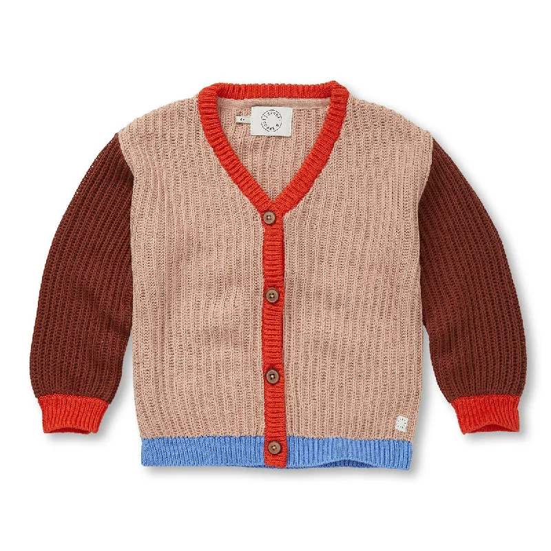 Sproet & Sprout Praline Colorblock Cardigan