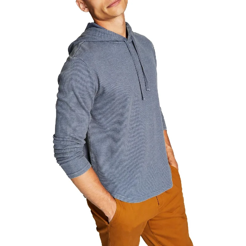 And Now This Mens Waffle Knit Pullover Thermal Shirt