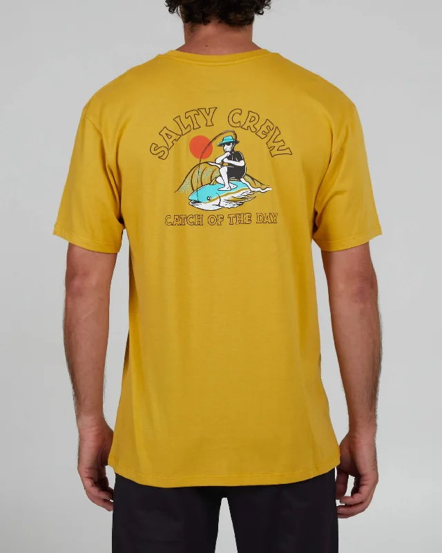 Catch Of The Day Premium S/S Tee - Mustard