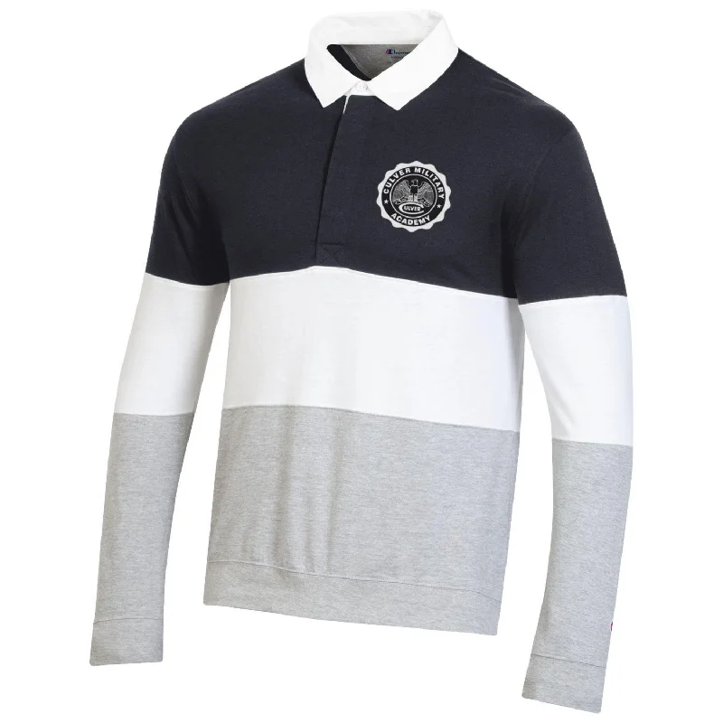 Champion Men's Heavyweight Eagle Striped Rugger