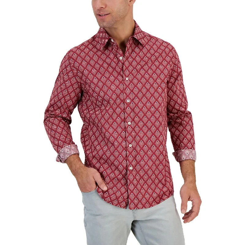 Club Room Mens Cotton Office Button-Down Shirt