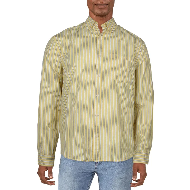 Cotton On Mens Collar Long Sleeve Button-Down Shirt