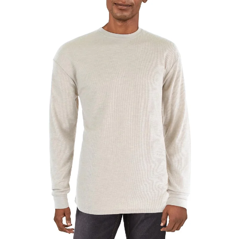 Galaxy by Harvic Mens Knit Waffle Thermal Shirt