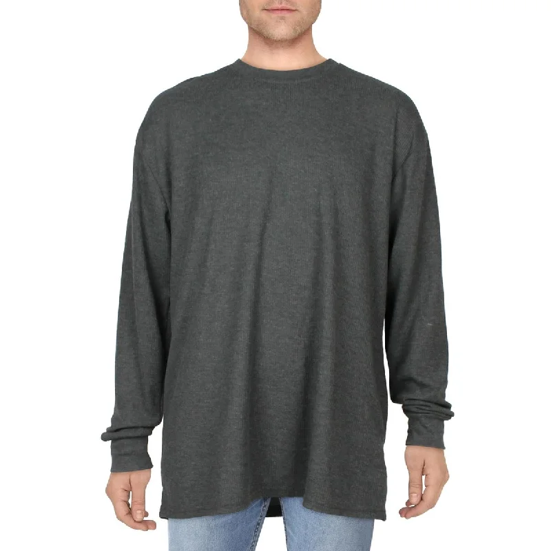 Galaxy Mens Textured Pullover Thermal Shirt