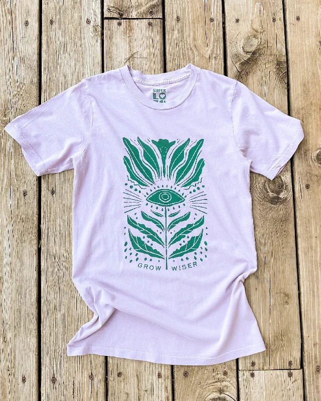 Grow Wiser -  Lavender Garment Dyed Unisex Tee