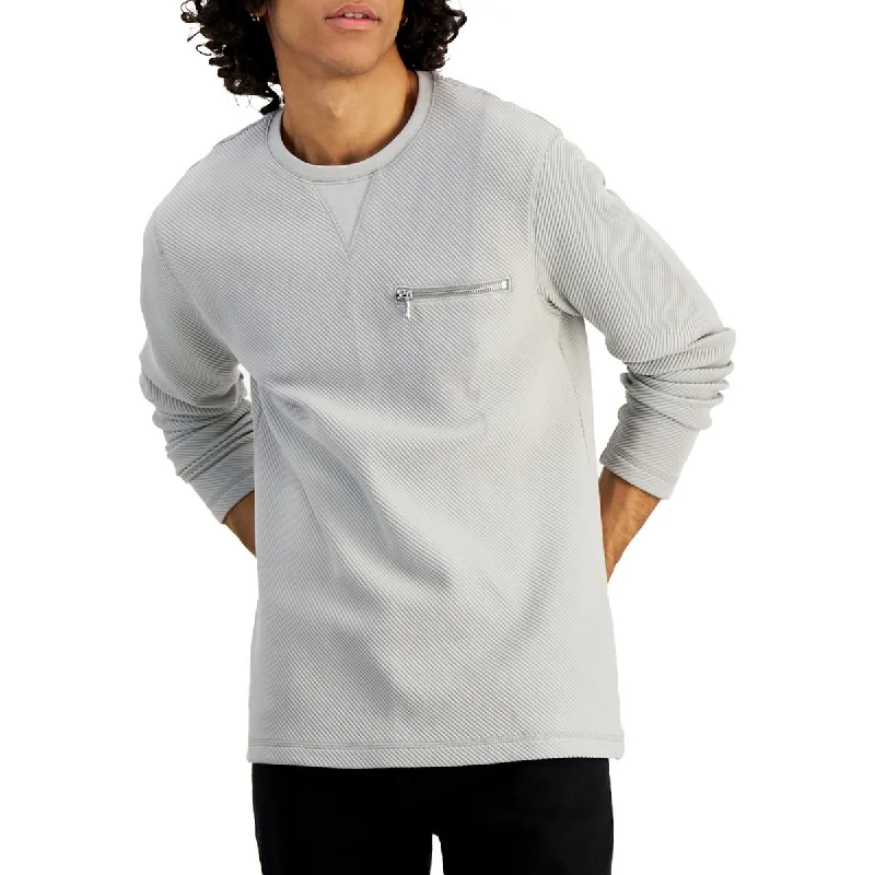 INC Mens Ribbed Crewneck Thermal Shirt