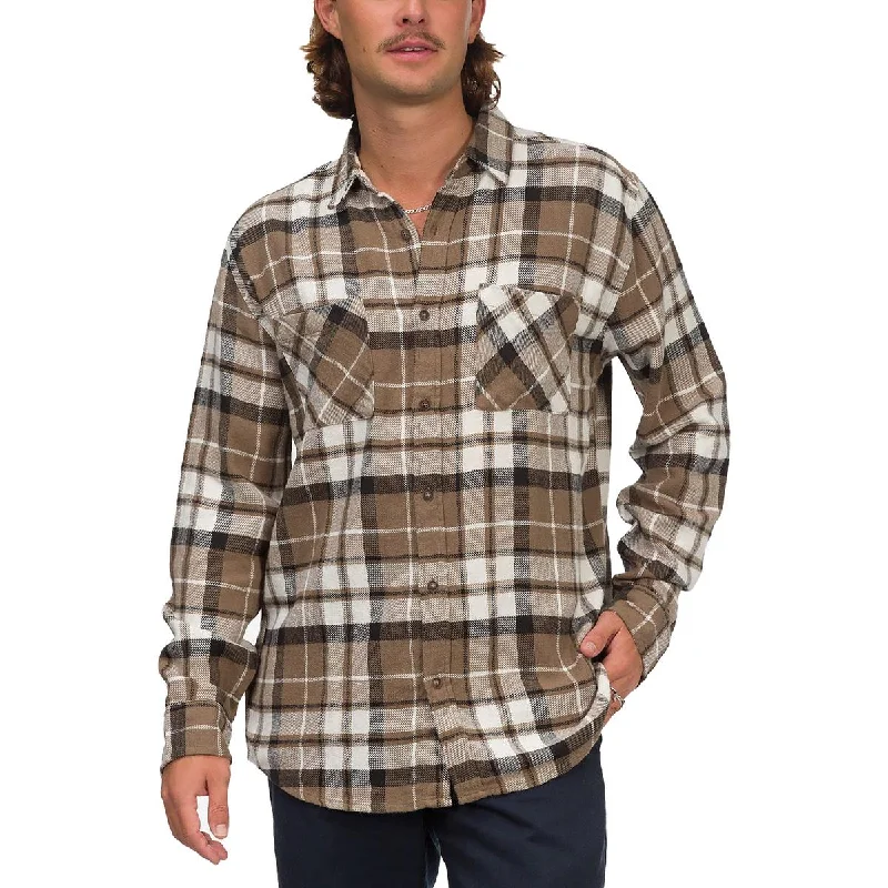 Junk Food Mens Jude Plaid 2 Pocket Button-Down Shirt