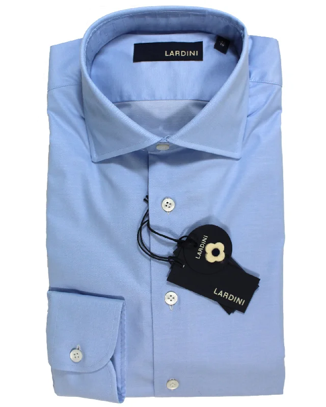 Lardini Dress Shirt Blue - Spread Collar 41 - 16