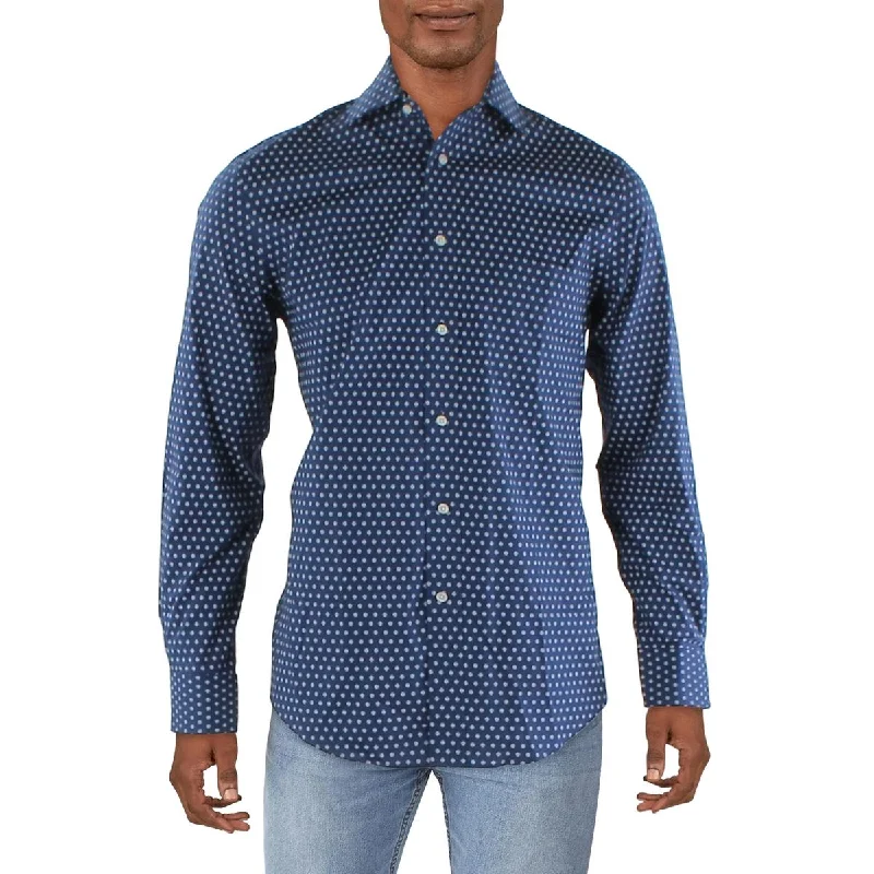 Lauren Ralph Lauren Mens Regular Fit Printed Button-Down Shirt