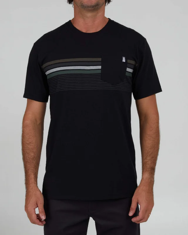 Lineup Stripe Premium S/S Tee - Black