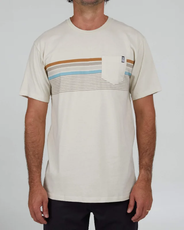 Lineup Stripe Premium S/S Tee - Bone