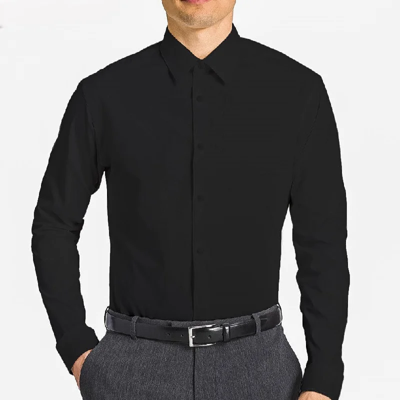 Tazio Slim Fit Dress Shirt - Black