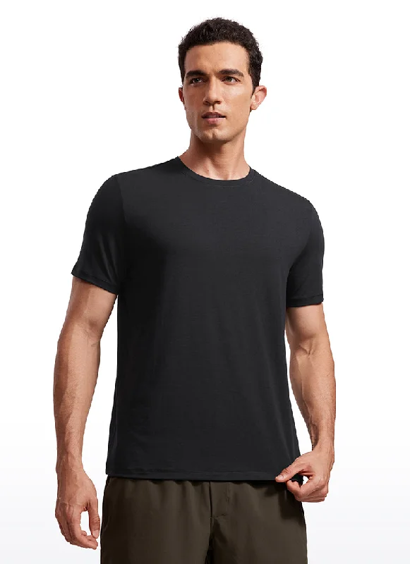 Quick Dry High Crewneck Short Sleeves Shirts