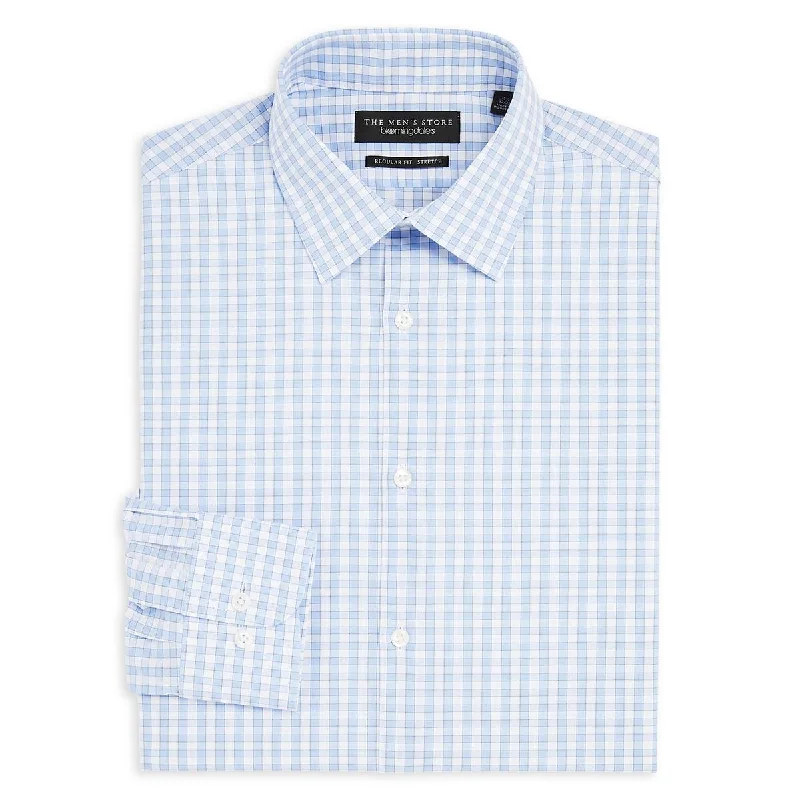 Private Label Mens Stretch Long Sleeves Button-Down Shirt