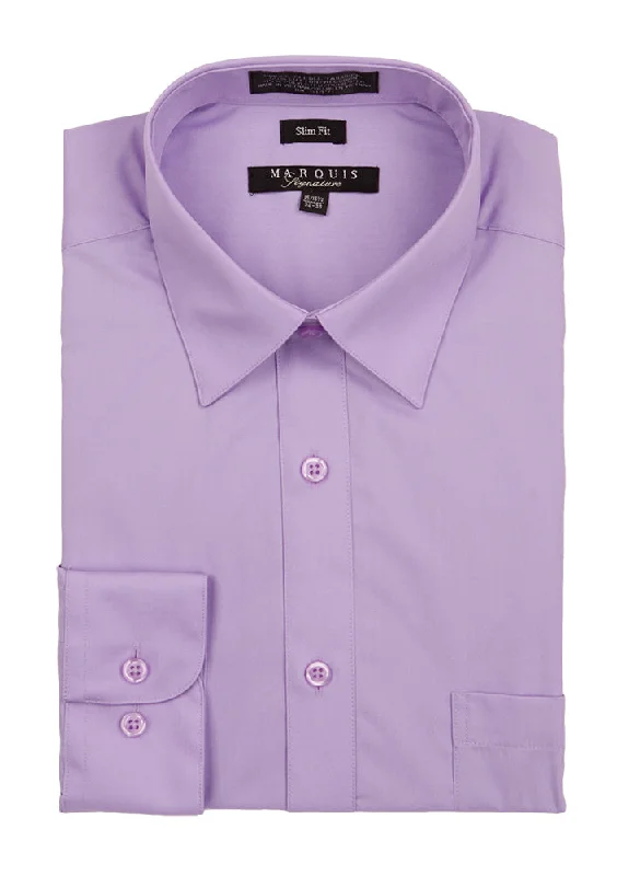 Marquis Signature Slim Fit Men's Dress Shirt - Violet