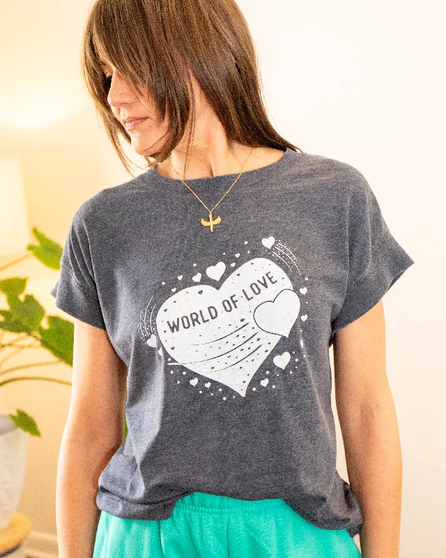 World of Love Washed Navy Tee